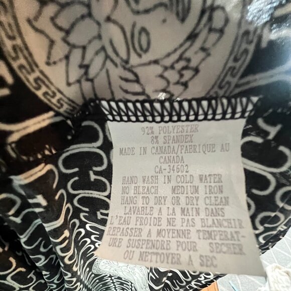 Vintage Sequinned Medusa Head Black and White T shirt, Della Spiga - Picture 5 of 7